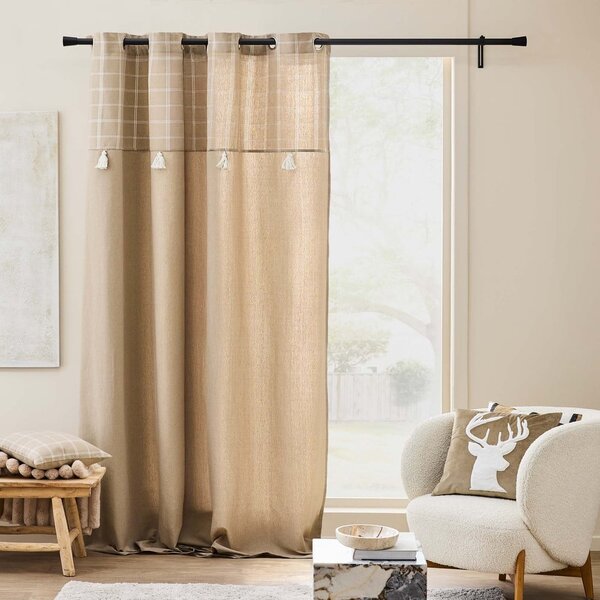 Tenda marrone in misto cotone 140x240 cm Everest – douceur d'intérieur