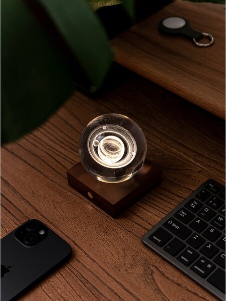 Decorazione luminosa marrone scuro con ricarica USB Amber – Gingko