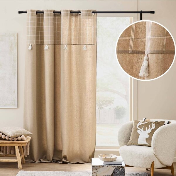 Tenda marrone in misto cotone 140x240 cm Everest – douceur d'intérieur