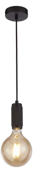 Searchlight 77651BK - Lampada a sospensione con cavo SUSPENSION 1xE27/60W/230V nero