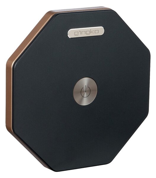 Decorazione luminosa nera con ricarica USB ø 12 cm Twist Hexagon – Gingko
