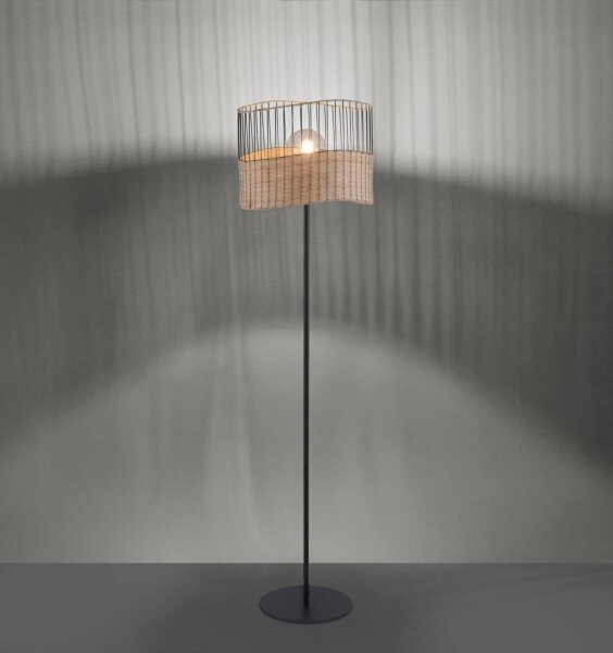 Leuchten Direkt 11151-79 - Lampada da terra REED 1xE27/60W/230V