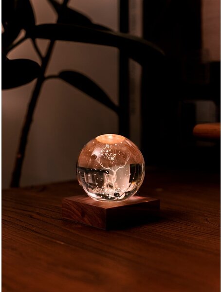 Decorazione luminosa marrone scuro con ricarica USB Amber – Gingko