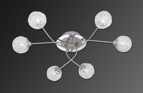 Paul Neuhaus 6796-55 - Lampadario da parete WOMBLE 6xG9/28W/230V