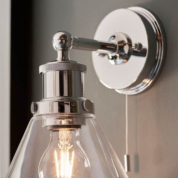 Endon 95513-Applique da bagno TOULON 1xE27/10W/230V IP44 cromo lucido