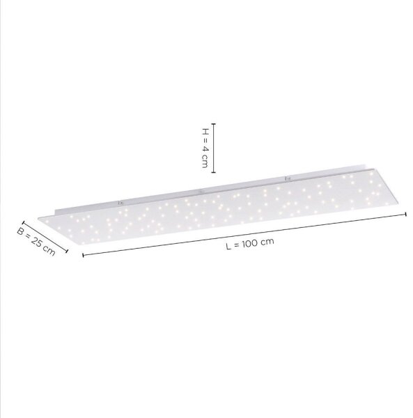 Leuchten Direkt 14672-55 - Plafoniera LED dimmerabile SPARKLE LED/18W/230V 2700-5000K + tc