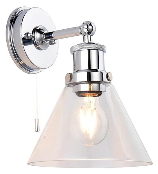 Endon 95513-Applique da bagno TOULON 1xE27/10W/230V IP44 cromo lucido