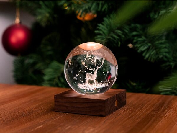 Decorazione luminosa marrone scuro con ricarica USB Amber – Gingko