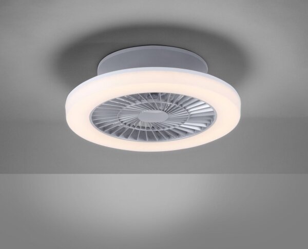 Leuchten Direkt 14645-55 - Luce LED con ventola LEONARD LED/27W/230V