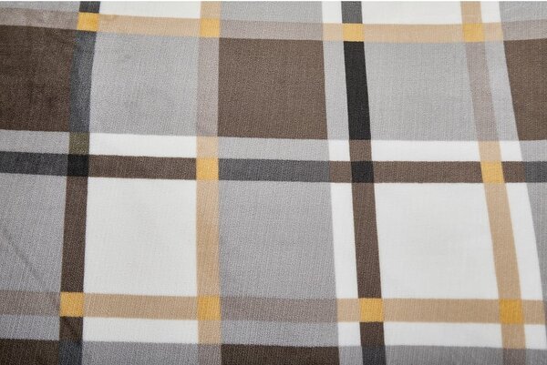 Biancheria da letto grigia/marrone in micropile per letto singolo 140x200 cm – My House