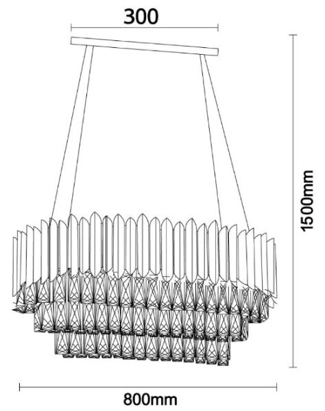 Brilagi - Lampadario a cavo CARLOS 10xE14/40W/230V