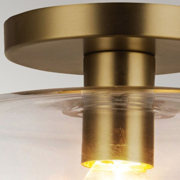 Alora Mood ALM-SYLVIA-SF-BG-CL - Plafoniera SYLVIA 1xE27/60W/230V dorata