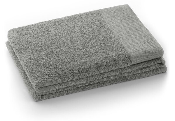 Asciugamano tipo terry grigio in cotone 70x140 cm Amari – Restilo