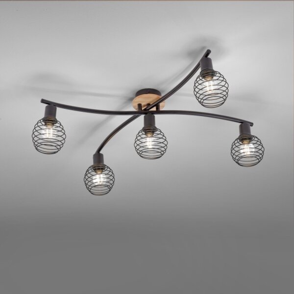 Leuchten Direkt 15925-79 - Lampadario a plafone EUGEN 5xE14/40W/230V