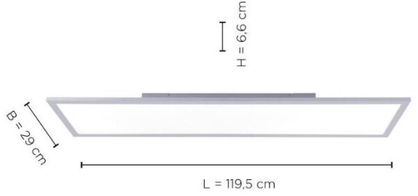Leuchten Direkt 14753-21 - Pannello LED da parete FLAT LED/22W/230V