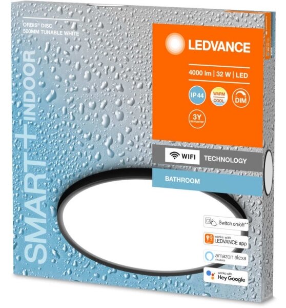 Ledvance-LED Lampada da bagno dimmerabile SMART+ DISC LED/32W/230V Wi-Fi IP44