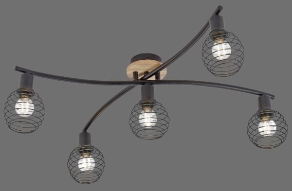 Leuchten Direkt 15925-79 - Lampadario a plafone EUGEN 5xE14/40W/230V