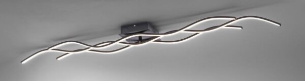 Leuchten Direkt 15167-18-LED Plafoniera WAWE 2xLED/12,5W/230V+LED/17W
