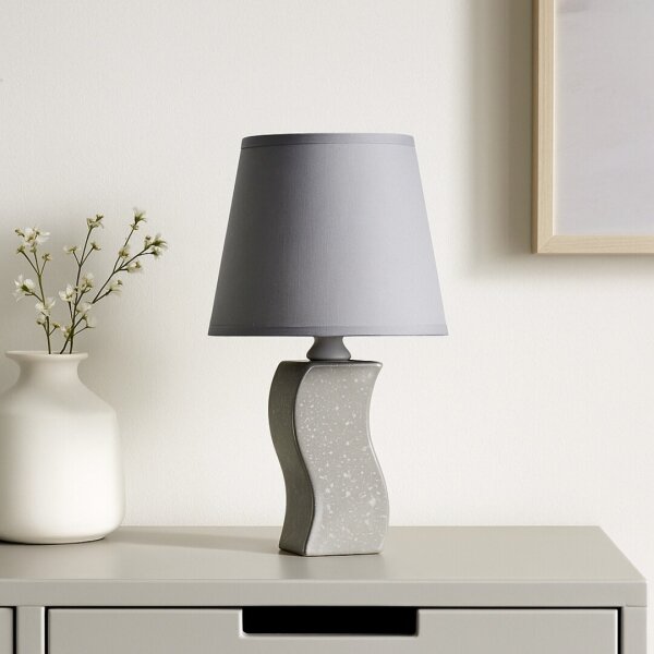 Rabalux 74073 - Lampada da tavolo DAYAMI 1xE14/40W/230V grigia