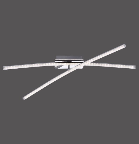 Leuchten Direkt 11292-17 - Lampadario LED da superficie SIMON 2xLED/8W/230V cromo luminoso