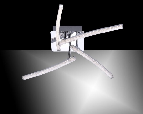 Leuchten Direkt 11291-17 - Lampadario LED da superficie SIMON 4xLED/3W/230V cromo luminoso
