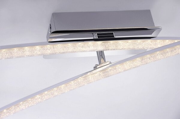 Leuchten Direkt 11292-17 - Lampadario LED da superficie SIMON 2xLED/8W/230V cromo luminoso