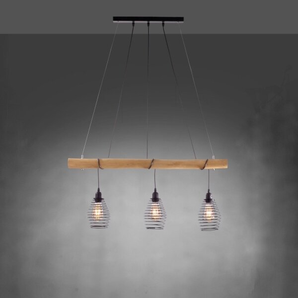 Leuchten Direkt 15526-79 - Lampadario a sospensione con filo SPRING 3xE27/40W/230V