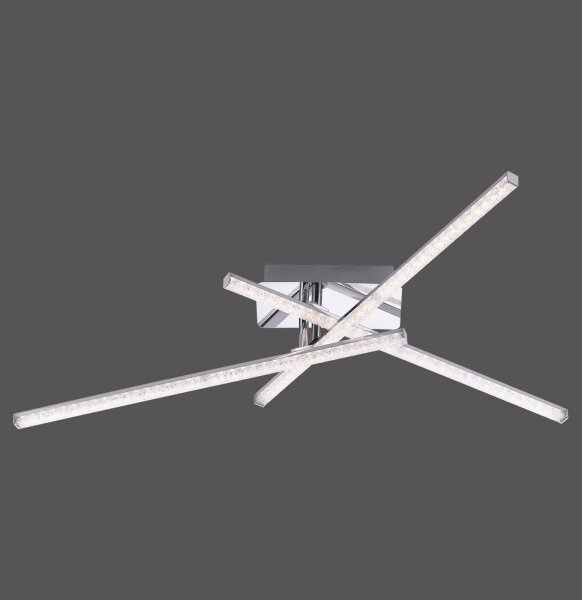 Leuchten Direkt 11293-17 - Lampadario LED da superficie SIMON 3xLED/5W/230V cromo luminoso