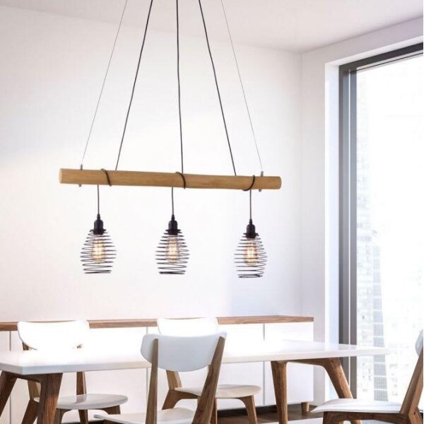 Leuchten Direkt 15526-79 - Lampadario a sospensione con filo SPRING 3xE27/40W/230V
