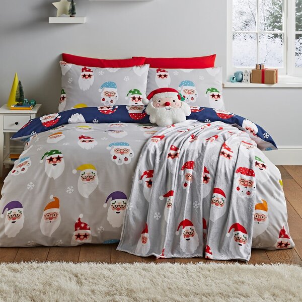 Set copripiumino e federa per letto matrimoniale e per letto esteso 230x220 cm Santa Spec-Tacular – Catherine Lansfield