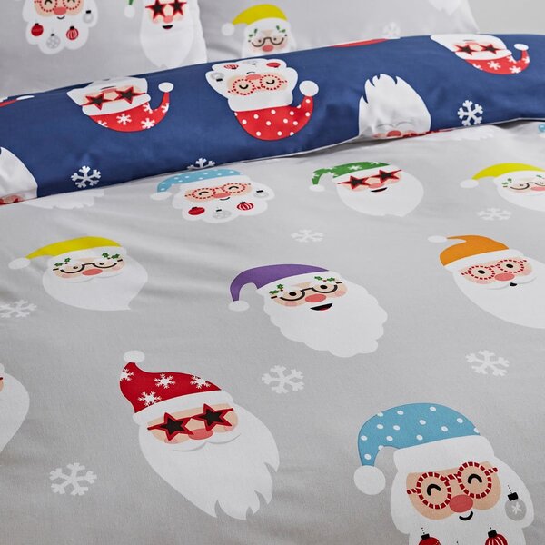 Set copripiumino e federa per letto matrimoniale e per letto esteso 230x220 cm Santa Spec-Tacular – Catherine Lansfield