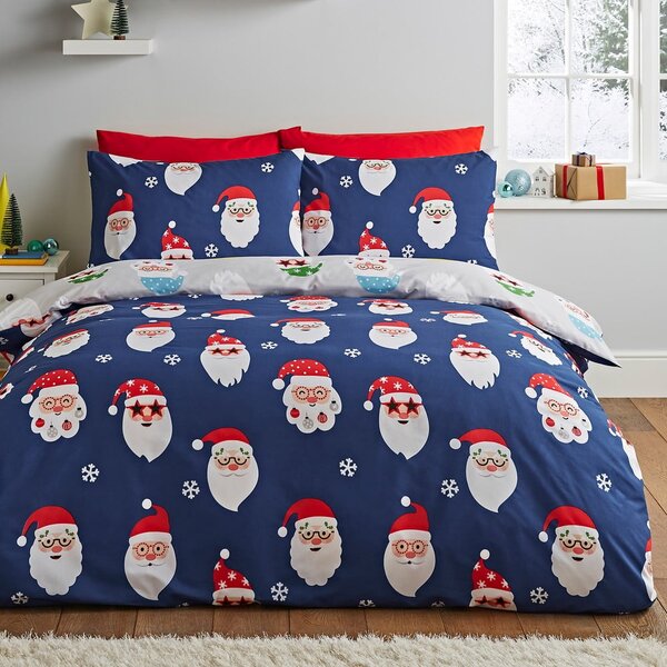 Set copripiumino e federa per letto matrimoniale e per letto esteso 230x220 cm Santa Spec-Tacular – Catherine Lansfield