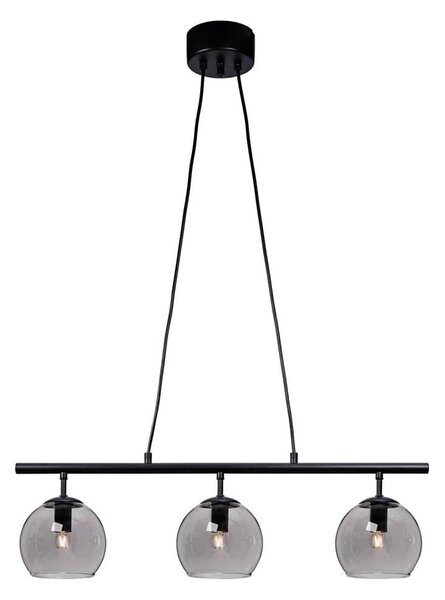 Cottex T2493SVG - Lampadario a sospensione con cavo CAPELLA 3xE14/40W/230V fumé/nero