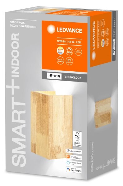 Ledvance - Applique LED dimmerabile SMART+ WOOD LED/12W/230V Wi-Fi