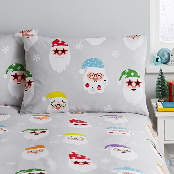 Set copripiumino e federa per letto matrimoniale e per letto esteso 230x220 cm Santa Spec-Tacular – Catherine Lansfield
