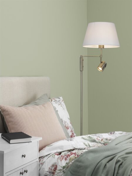Cottex A2552A - Lampada da terra LIBRA 1xE27/60W/230V + GU10/40W