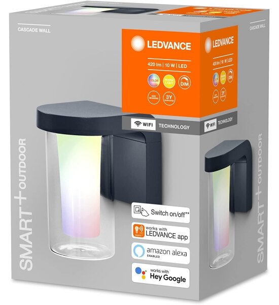 Ledvance - Applique da esterno LED RGBW dimmerabile SMART+ CASCADE LED/10W/230V Wi-Fi IP44