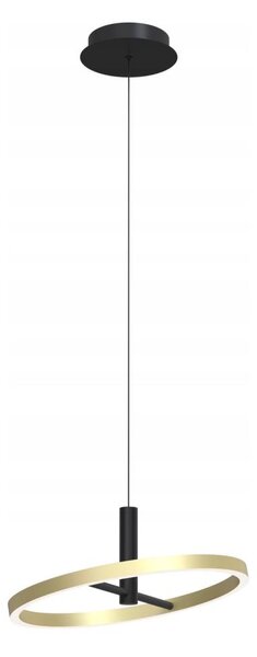 Wofi 6016-104L - Lampadario dimmerabile a sospensione su cavo BREST LED/19W/230V nero/oro