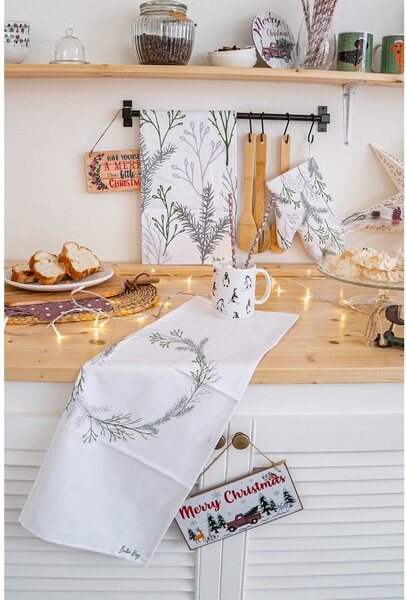 Set di 2 asciugamani in cotone 50x70 cm Christmas Twigs - Butter Kings