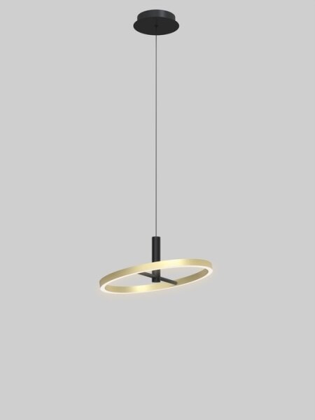 Wofi 6016-104L - Lampadario dimmerabile a sospensione su cavo BREST LED/19W/230V nero/oro