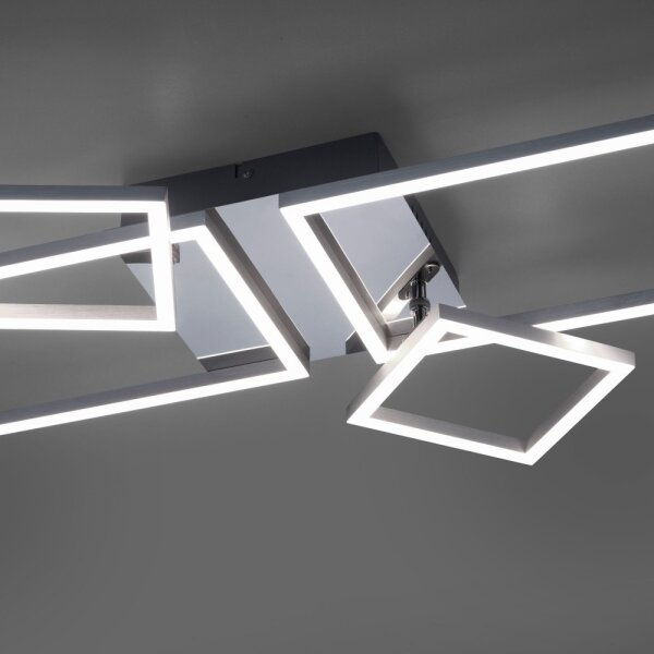 Leuchten Direkt 14030-55 - Lampadario LED da superficie IVEN 2xLED/12W/230V + 2xLED/5,5W