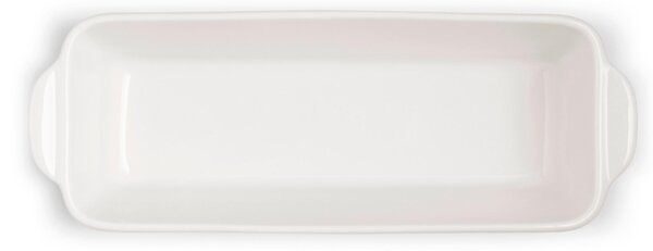 Stampo per PLUM-CAKE 30,5X11xh 7,5 cm in Porcellana da Forno Collezione Toscana lavabile in lavastoviglie porcellana Di Limoges Bianco Freddo