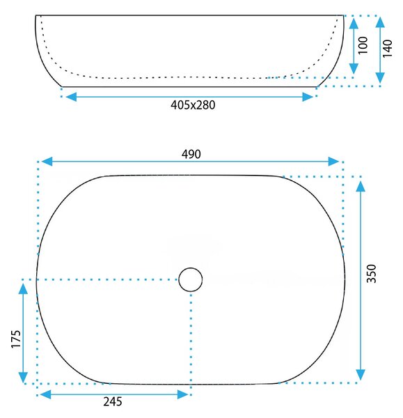 Set WC Sospeso Focus + Lavabo da Appoggio Rea Focus Taupe