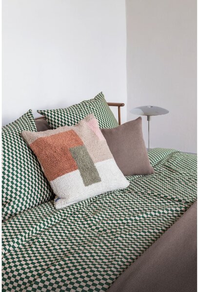 Set singolo con copripiumino e federa grigio-beige in cotone sateen 140x200 cm Mini - Mette Ditmer Denmark