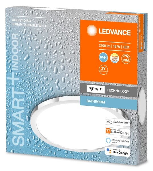 Ledvance - Lampada LED da bagno dimmerabile SMART+ DISC LED/18W/230V Wi-Fi