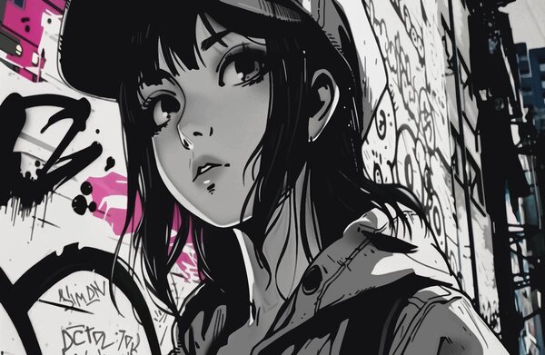 Carta da parati Ragazza anime, Carta da parati per gli adolescenti, w00973 : Uwalls.it