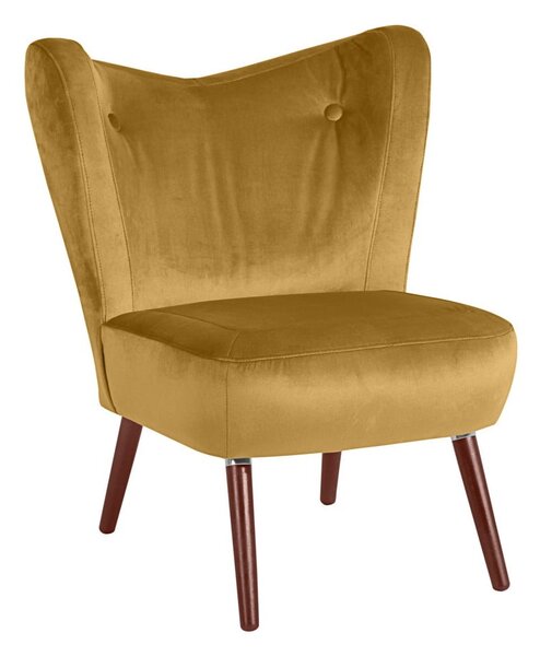 Poltrona gialla Velvet Sari - Max Winzer