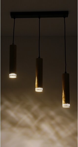 Lampadario su filo TUBO 3xGU10/25W/230V