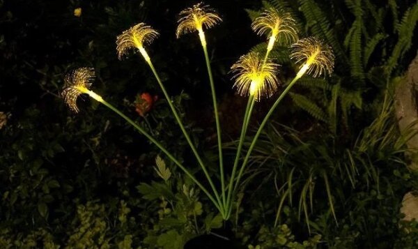 Lampada solare decorativa LED con sensore 6xLED/1,2V 3000K 77 cm 600 mAh IP44