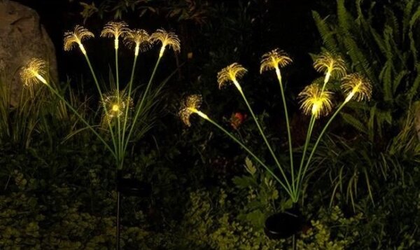 Lampada solare decorativa LED con sensore 6xLED/1,2V 3000K 77 cm 600 mAh IP44